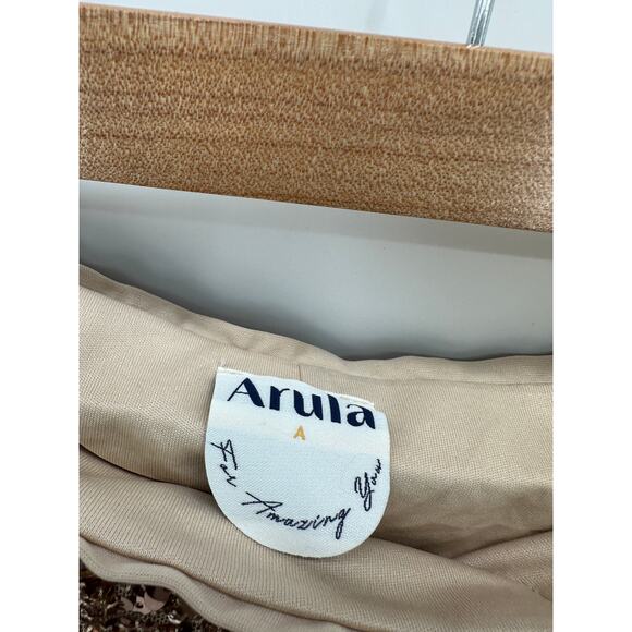 Arula Rose Gold Pink Sequin Maxi Skirt Stretch Elastic‎ Waist Women Size 1X NWT - Picture 5 of 8